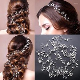 Headpieces Pearl Crystal Headbands Bride Wedding Hair Accessories Rhinestone Headwear Hairpin Bridal Band Ornament Party Jewellery Gift