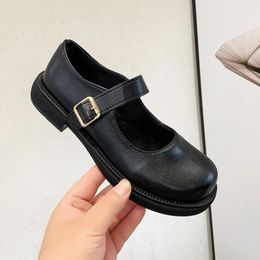 Casual Shoes Big Size 35-42 Women Fashion British Style Mary Jane Girls School Students JK Uniform Buckle Strap Lady Loafer