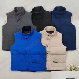 Mens Down Parkas Designer Vest Pocket Jackets Men Puffer Jacket Winter Vests Women Clothing Fashion Coat Outerwear For Male Size S- Dhaon