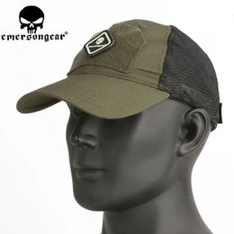 emersongear Emerson Tactical Assault Cap Outdoor Baseball Hat Tactical Airsoft Millitary Army Sun Hats Nylon Mesh Cap 240518