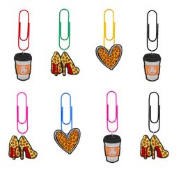Party Decoration Leopard Print Cartoon Paper Clips Nurse Gift Colorf Paperclips For Funny Book Markers Teacher Cute Bookmarks Bk Shape Otwui