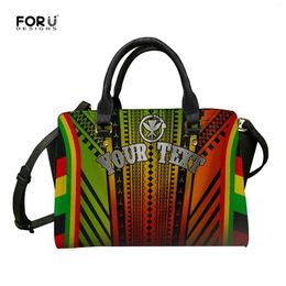 Shoulder Bags Designer Tribal Style Hawaii Leather Women's Handbag Large Messenger Bag Sac Detachable Strap