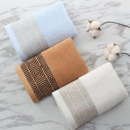 Towel 21 Colours Jacquard Gift Strong Water Absorption Travel El Home Hand Cotton Face 34x76cm
