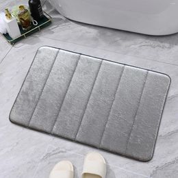 Carpets Flannel Floor Mat Sponge Carpet Household Water Absorbent Non Slip Foot For Bathroom Living Room Area Rug