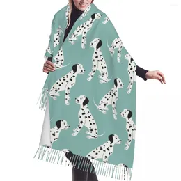 Scarves Custom Print Cute Dalmatian Pattern Scarf Women Men Winter Fall Warm Shawls Wraps