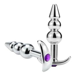 GPOINT Stainless Steel Anal Plug Anchor Metal Vaginal Dildo Masturbation Massage Health Safe For Women Men Outdoor Play Sex Toys 29034275