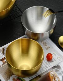 Stainless steel salad bowl non vegetable and fruit containers Kitchen supplies4037455