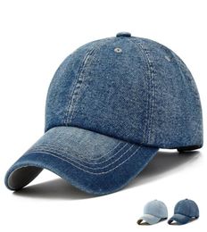 Unisex Denim Baseball Cap Blank Washed Low Profile Jean Hat Casquette Adjustable Snapback Hats Caps For Men And Women5079919