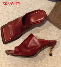 XGRAVITY QUALITÀ VINTAGE SUPERIE SUPETTO SUPERIORE VINTAGE SEXY Ladies Fashion Square Toe Women Sandals SCHIPE SCHIPHERS7095515