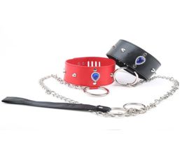 Nice Design Bdsm collar gemstone leather with lock sex toys for women bondage collar SM games sex shop fetish strapon sex tools3793197