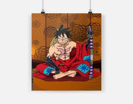 Straw Hat Luffy One Piece Anime Canvas Poster Painting Wall Art Decor Living Room Bedroom Study Home Decoration Prints7194194