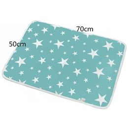 Changing Pads Covers 50 * 70cm baby diaper replacement pad portable foldable and washable waterproof pad travel pad floor mat reusable pad cover Y240518