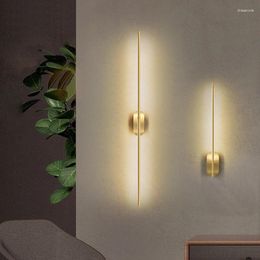 Wall Lamp Nordic LED Luxury Bedroom Bedside Minimalism Lights Living Room Decoration Bathroom Mirror Lighting