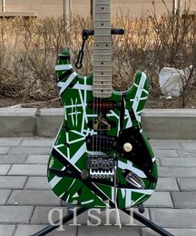 Edward Eddie Van Halen Frankenstein Quality instruments. bass wood cool green Colour real reflector