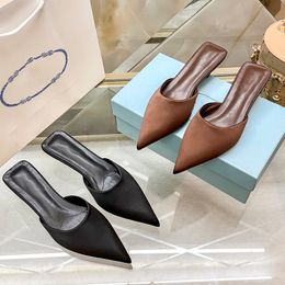 Fashion Designer Dress Shoes Women Sandals Summer slippers Shoes mules High Heel Party Prom eur 35-40