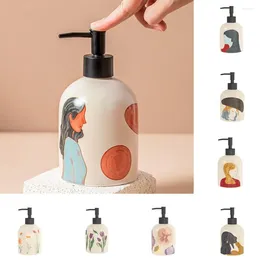 Liquid Soap Dispenser Ceramic Empty Portable Sub Lotion Bottle Push-Type Refillable Hand Container Sanitizer