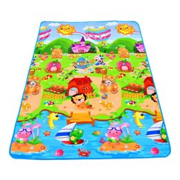 Baby game mat 180x120x0.3cm childrens crawling carpet toy childrens game activity gym waterproof carpet outdoor soft floor 240517