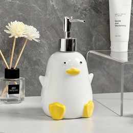 Liquid Soap Dispenser Cartoon Lotion Ceramic Bottle Interesting Press Empty Bathroom Set Shower Gel Shampoo
