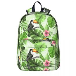 Backpack Tropical Pattern With Toucan Backpacks Student Book Bag Shoulder Laptop Rucksack Fashion Travel Children School