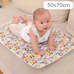Changing Pads Covers 50x70cm baby replacement pad baby portable foldable and washable waterproof pad childrens game floor pad reusable diaper Y240518