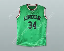 CUSTOM NAY Name Youth/Kids JESUS SHUTTLESWORTH 34 LINCOLN GREEN SILK BASKETBALL JERSEY Top Stitched S-6XL