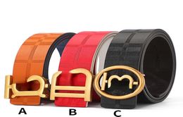 Famous brand men039s Classic luxury belt letter smooth buckle business versatile Jeans both sides Designer Belt for man boy5867223