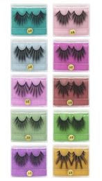 25mm Lashes Whole 10 styles 3d mink lashes Mink Eyelashes Natural long Dramatic Eyelash Makeup Lashes In Bulk DHL 2842967