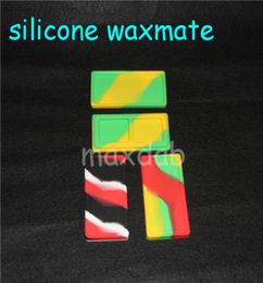 boxes smaller Waxmate Containers Big Silicone Rubber Silicon Storage Square Shape Wax Jars Dab Concentrate Tool Dabber Oil Holder 1165263