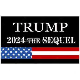 Banner Flags Custom Est 3X5Ft Trump Campaign Us 2024 Election Keep America Back Flag Fast Delivery Drop Home Garden Festive Party Sup Dhi6X