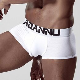 Underpants ADANNU Brand Sexy Underwear Men Boxer Modal Cueca Tanga Breathable Comfortable Shorts Quick Dry Calzoncillo