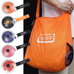 Storage Bags Folding Shopping Bag Retractable Home Small Disc Eco-friendly Ultra Compact Portable