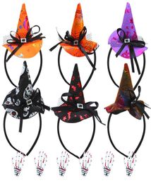 Christmas Decorations Halloween Headbands With Bloodstain Skeleton Hair Clip Assorted Party Witch Spider Hat Boppers Head Fo Home22758386