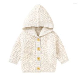 Jackets Baby Sweaters Cardigan Toddler Infant Boys Girls Knitted Outfit Clothes Cute Kid Hooded With Winter Warm Coat Outerwear