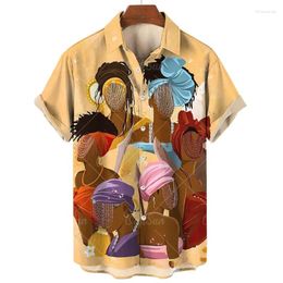 Men's Casual Shirts Vintage Shirt 3d Umbanda Print Designs Short Sleeved Fashion Streetwear Tops Men Clothing Oversized Blouse Tees