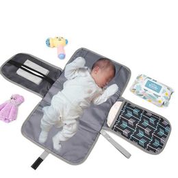 Changing Pads Covers Portable baby changing pad suitable for baby diaper bags or changing table mats. One handed dial replacement pad. Baby shower gift Y240518