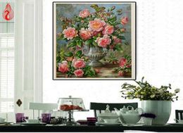 Promotion DIY 5D Full Diamond Embroidery Teapot Flowers Round Diamond Painting Cross Stitch Kits Diamond Mosaic Home Decoration3296158