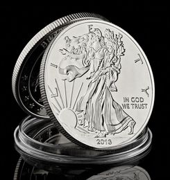 1oz American Fine Memorial 2013 Liberty Eagle In God We Trust Silver Plated Coin Home Decorations Collectibles Gifts4965064