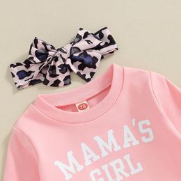 Clothing Sets Toddler Born Baby Girl Fall Winter Outfits Long Sleeve Sweatshirt Tops Pants Headband 3Pcs Clothes Set