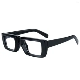 Sunglasses Personality Trend Large Frame Fashion Flat Cross Border Concave Shape Candy Glasses All-in-one Anti-blue