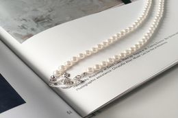 Shell Pearl choker Saturn Pearl Necklace Female Niche Light Luxury French Clavicle Chain 925 Sterling Silver necklace LJ2010098062062