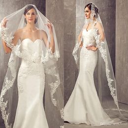 2020 Best Selling 3 Metres Long Cheapest Chapel Length White Ivory Bridal Veils with Comb Veu De Noiva Longo Wedding Veil CPA859 256S
