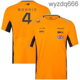 Gsby Formula One Mens Fashion T-shirts F1 Racing Team Mclaren Lando Norris Clothing Oversize t Shirt Short Sleeve Tee Breathable Quick Drying Top 365S