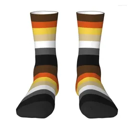 Men's Socks Solid Bear Pride Flag Mens Crew Unisex Fashion 3D Printed Gay LGBT GLBT Dress