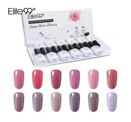 Elite99 12 Pieces Nail Gel Gift Set Pure Colour Series Gel Nail Polish Vernis Semi Permanent Nude Enamel Lacquer Hybrid Varnish7947516