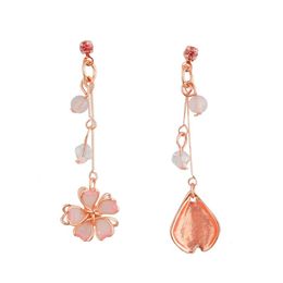 Temperament Korean Elegant Long Tassel Flower Designer Earrings For Women Exquisite Crystal Zircon Drop Earrings Girls Jewellery