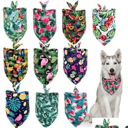 Other Dog Supplies 20 Pieces Bandana Scarf Triangar Bibs Pet Summer Flamingo Fruit Hawaii For Small M Gelatocakeshop Dhdfh Drop Delive Dhoif