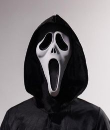 Party Masks White Horror Cosplay Screaming Demon Scary Halloween Costume Props3740394