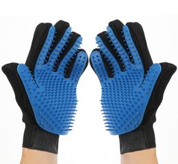 Pet hair glove Comb Pet Dog Cat Grooming and Cleaning Glove Deshedding Hair Removal dog Brush Promote Blood Circulation1561221