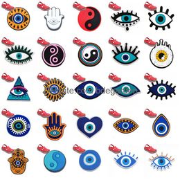 Charms Pins For Clog Shoes Accessories Evil Eye Decoration Jeans Women Sandals Buckle Kids Favours Men Badges Boy Girl Gift Drop Delive Otjha