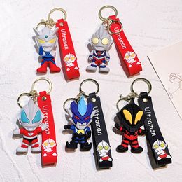 keychains woman designer keyring for women accessories cartoon figure anime Taekwondo buckle car key chain men's Creative silicone figure key chain pendant 030